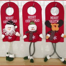 Adornos de decoración de árbol de Navidad decoración de la puerta del Hogar Santa Claus muñeco de nieve Reno IC873670 2024 - compra barato