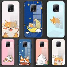 Capa de vidro macio para xiaomi redmi 9a 8a 7a nota 9 8 7 pro y3 9s 8t prime coque capa bonito shiba corgi cão 2024 - compre barato