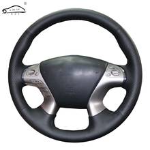 Genuine leather car steering wheel cover for Infiniti JX35 M35 M25 M56 Q70 QX60 Nissan Murano Pathfinder/Steering-Wheel Braid 2024 - buy cheap
