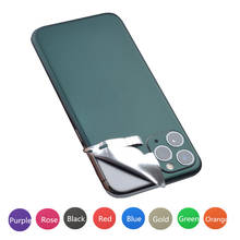 For iPhone 11 Pro Max 6s 7 8 Plus XR X XS MAX SE 2020 12 Mini Full Cover Ice Film Back Film Mobile Sticker Color Change Coverage 2024 - купить недорого