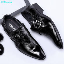 Брендовые мужские официальные туфли QYFCIOUFU из натуральной кожи, оксфорды для мужчин, черные классические туфли, свадебные Кожаные броги 2024 - купить недорого