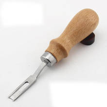 Нож для кожевенного ремесла с деревянной ручкой 2024 - купить недорого