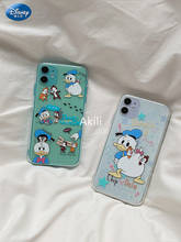 DISNEY 2021 Donald Duck Silicone Case for IPhone 11 Pro Xs Max iPhone 7 8 Plus Official Liquid Silicon Full Cover 2024 - buy cheap