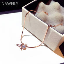 Delicate Fish Tail Charm Bracelets New Fashion Korean Rhinestone Bracelet Women Temperament  Jewelry 2024 - buy cheap