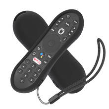 SIKAI-funda protectora de silicona para mando a distancia, a prueba de golpes, antipérdida, para TiVo Stream 4K 2024 - compra barato