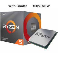 New AMD Ryzen 5 3600X R5 3600X 3.8 GHz Six-Core Twelve-Thread CPU Processor 7NM 95W L3=32M 100-000000022 Socket AM4 with fan 2024 - compre barato