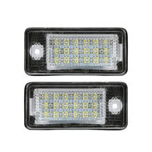 2Pcs LED Car License Plate Light Number Lights For Audi A3 Cabrilolet A4 S4 RS4 B7 A5 8F A6 C6 A8 S8 Q7 4L Canbus Error Free 2024 - buy cheap