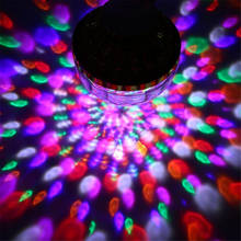 RGB DJ Strobe Led Disco Ball Rotating Crystal Magic Ball LED Stage Light Bulb E27 6W Party Effect Lamp Christmas Decoration 2023 - buy cheap