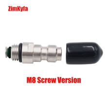 Paintball Airsoft PCP HPA Fill Fitting 8mm Male Quick Head Connection Disconnect Fill Nipple w/Check Valve One Way Foster M8*1.0 2024 - купить недорого