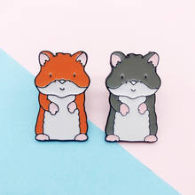 Cartoon Cute Animal Cat Dog Mouse Squirrel Enamel Brooch Alloy Badge Cowboy Clothes Bag Pin Accessories Jewelry Gift For Friends 2024 - buy cheap