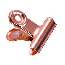 1000 Uds 22mm/31mm Clips de agarre de Metal oro rosa Bulldog Clip de acero inoxidable papel de Ticket Clip para etiquetas para mochilas Oficina LX3358 2024 - compra barato