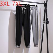 New 2021 Ladies Autumn Winter Plus Size Women Clothing Sports Pants For Women Large Loose Cotton Pocket Black Belt Trousers  7XL 2024 - buy cheap