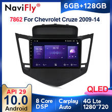 6G + 128G Android 10 QLED 4G multimedia player For Chevrolet Cruze 2009-2014 Car Radio Video Player Navigation GPS 2 din dvd BT 2024 - buy cheap