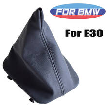 Palanca de cambio de marchas para coche, Funda de cuero negro para BMW E30, E36, E39, E46, E60, E81, E82, E87, E88, E90, E91, E92, E93 2024 - compra barato