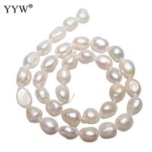 Cultured Potato Freshwater Pearl Beads Natural White 10-11mm Punch Loose Beads for DIY Women Elegant Necklace Jewelry Making 2024 - buy cheap