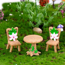 3Pcs Small Artificial Desk and Table for Miniatures Fairy Garden Decorations Home Decoration Accessories Modern Desk Decoration 2024 - buy cheap