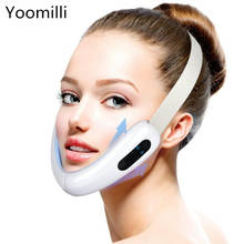 Infrared Hot Compress V-Shape Slimming Facial Massager Vibration LED Photon Therapy Face Lifting Tightening Anti-Wrinkles 2024 - buy cheap