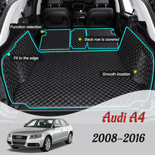 Capa de couro para interior do carro, carpete com forro de carga, acessórios para audi a4 b8 8k 2004-2011 saloon sedan a4l 2024 - compre barato