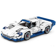 862Pcs City Science Technic Educational Building Blocks DIY Toys For Kids Boys Birthday Present MC12 Pull-Back Racing Car Model 2024 - buy cheap