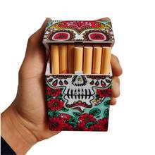 90*62mm Fashion Skull Plastic Tobacco Cigarette Case Pocket Cigarette Box Cover Smoking Cigarettes Holder Accessories 2024 - buy cheap