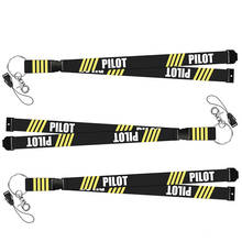 3 PCS/LOT Fashion Pilot Lanyards for Keys Neck Strap For Card Badge Gym Co-Pilot Key Chain Lanyard Hang Rope Keychain Lanyards 2024 - buy cheap