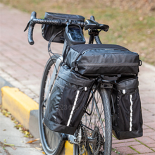 Atualizar 3 em 1 sacos de bicicleta assento traseiro tronco-saco à prova d50água bicicleta 50l mtb ciclismo bagagem multifuncional mochila 2024 - compre barato