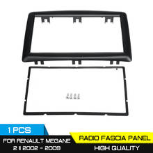 Moldura do painel automotivo, 2 din, placa de instalação, rádio, cd, painel para renault megane 2 ii 2002 2003 2004 2005 2006 2012-2014 2024 - compre barato