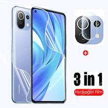 Película de hidrogel 3 en 1 para Xiaomi 11 lite, Protector de pantalla para xiaomi mi 11i 11 pro, película protectora de luz ultra lite, no de vidrio 2024 - compra barato