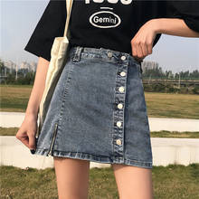 Women Denim Skirt Spring Summer A-line Buttom Skirts High Waist Slim Pocket Clothes For Female Causal jean Skirt Plus SizeS-5XL 2024 - buy cheap