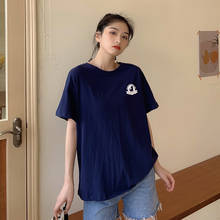 Summer Simple Loose Letter Printed Short Sleeve All Match Fashion Basic Fashion 2021 New Women Top T-shirts 2024 - buy cheap