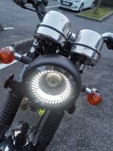 Faro LED Retro para motocicleta, soporte de faro DRL para moto, Bombilla antiniebla de haz Alto y Bajo para Cafe Racer Bobber, luz de cabeza de Motor, 6,5 2024 - compra barato