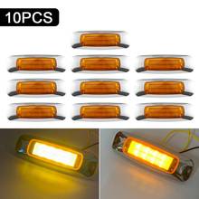 10pcs 8LED Side Taillight Side Marker Light Electroplated 12V/24V Car External Lamp For Pickup Truck Warning Safety Brake Lights 2024 - buy cheap