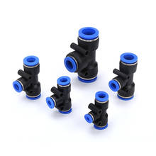 4mm 6mm 8mm 10mm 12mm 14mm 16mm Hose Tube Union Tee Type Reducer One Touch Air Pneumatic Push In Pipe Fitting Quick Connector 2024 - buy cheap