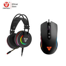 FANTECH HG23 RGB Gaming Headphones And X16 4200DPI 6Button Macro Mouse Mice Suit For Professional Game Player For PUBG LOL Gamer 2024 - buy cheap