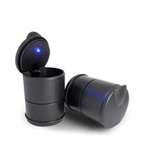 2 Type Portable LED Ashtray For Car Black Ashtrays With Lids Cylinder Cigarette Ashtray With Detachable Storage Box 2024 - buy cheap