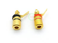 Gold Plated Audio speaker Binding Post Amplifier terminal for 4mm Banana Plug connector 2024 - buy cheap