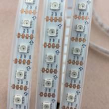 4M DC5V APA-102C addressable led pixel strip;60leds/m with 60pixels/m;WHITE PCB;waterproof in silicon tube 2024 - buy cheap