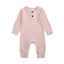 Spring Autumn Newborn Long Sleeve Baby Boy Girl Romper Unisex Solid Color Toddler Clothing Infant Jumpsuit Baby Outfit 2024 - buy cheap