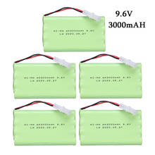 Bateria recarregável de 9.6v e 3000mah, para brinquedos rc, carros, tanques de robôs nimh, pilhas aa, 9.6v, 2400mah, pacote de baterias para barco 2024 - compre barato