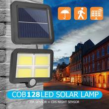 COB 128LED Solar Power Motion Sensor Wall Light Outdoor Garden Street Lamp Solar Lamp Garden Security Night Light 1 mode/3 modes 2024 - buy cheap