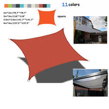 Colorful Waterproof Awning Sunshade Sun Shade Sail For Outdoor Garden Beach Camping Patio Pool Sun Canopy Tent 2/3/3.6/4meter 2024 - buy cheap