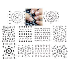 DIY Nail Tips Decoration Tools 3D Floral Design 30 sheets Nail Stickers Transfer Nail Art Decals 2024 - buy cheap