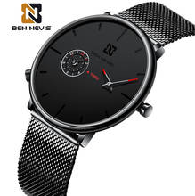 BENNEVIS-reloj analógico de acero inoxidable para hombre, accesorio de pulsera de cuarzo resistente al agua con cronógrafo, complemento deportivo masculino de marca de lujo con diseño moderno, 2021 2024 - compra barato