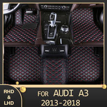 MIDOON Car floor mats for AUDI A3 Sedan 2013 2014 2015 2016 2017 2018 Custom auto foot Pads automobile carpet cover 2024 - buy cheap