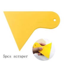 5 pcs Vinyl Film Wrap Yellow Plastic Foils Cleaner Scraper Air Bubble Remover Stickers Install Tools Car Auto Styling Squeegee 2024 - buy cheap
