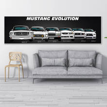 Ilustraciones modulares modernas Retro, impresión en HD 1965, póster de coche deportivo Ford Mustang, decoración del hogar, arte de pared, 5 piezas, imágenes, pinturas en lienzo 2024 - compra barato