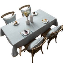 Modern Simple Polyester-Cotton Waterproof  Lace Tablecloth Rectangular Tea Table Cloth Square TableCover Home Decor Textile 2024 - buy cheap