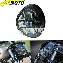 Farol dianteiro cor branca com led para motocicleta, harley softail fuga 114 fxbr fxbrs modelos 2014-2019 2024 - compre barato