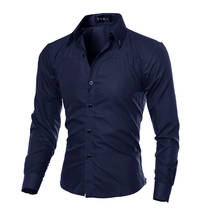 Camisa manga longa masculina, camisa social para casamento plus size 5xl 2024 - compre barato