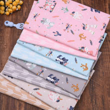 DIY Sewing Fabric Fox Deer Horse 100% Cotton Twill Printed Fabric Bundle For Baby Dress Patchwork Quilting Fat Quarters Tildas 2024 - buy cheap